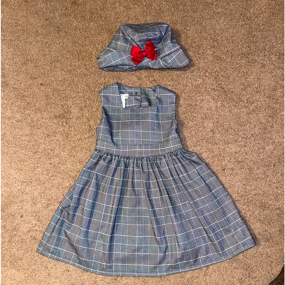 Girls Holiday dress w/Hat